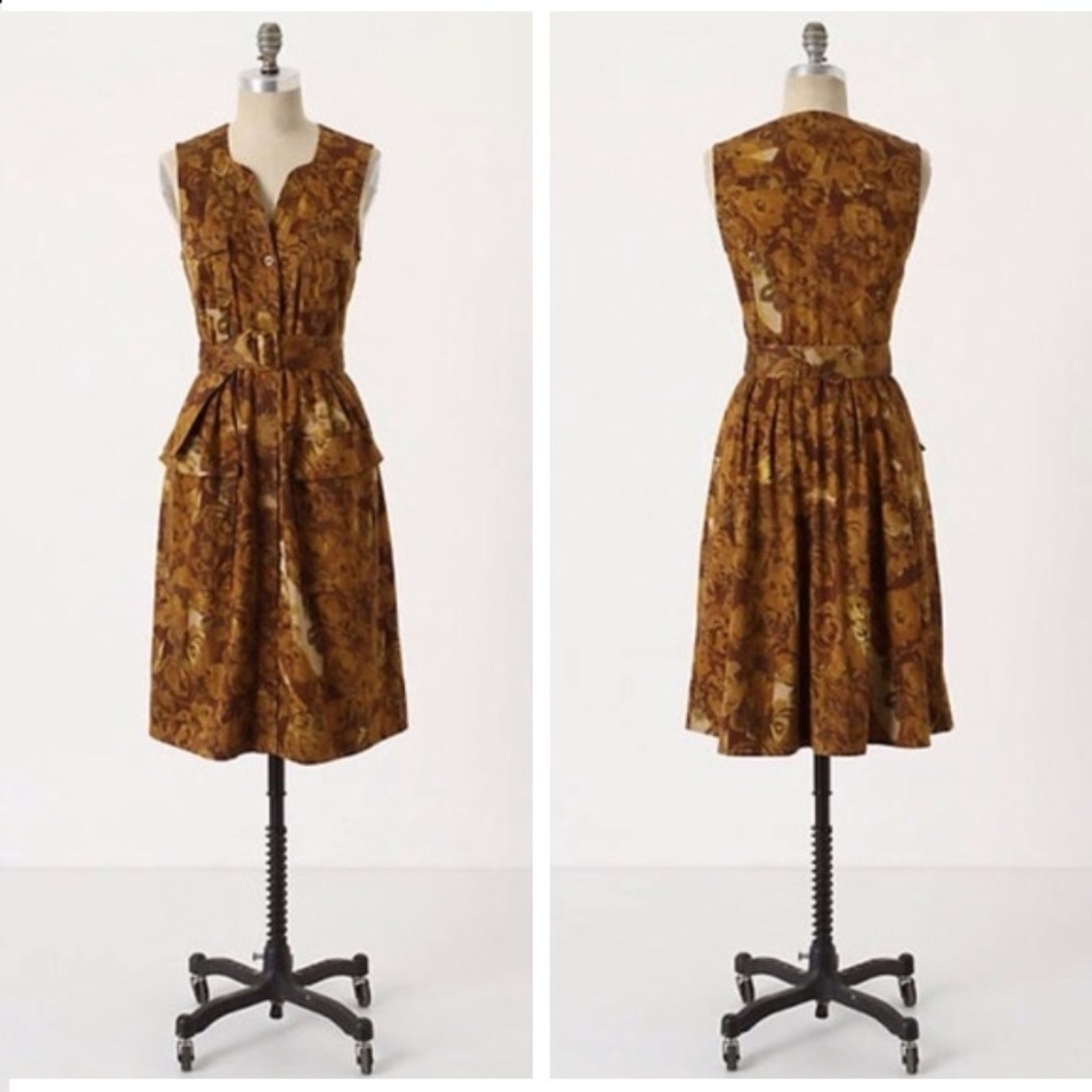 Anthropologie Soeurs Brassica Dress Gem